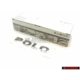 VW Original POLO Arrière Embleme Monogramme Logo Chrome - 6N0853687H 739