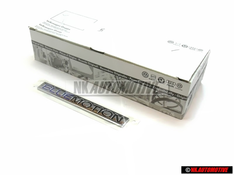 VW Original BLUE MOTION Arrière Embleme Monogramme Logo Chrome - 6Q0853675R WWS