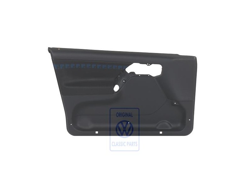 VW Original Garniture De Porte (Tissu) Noir/Bleu - 1H4867011BKELZ