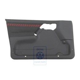 VW Original Garniture De Porte (Tissu) Noir/Rouge - 1H4867011BKENB