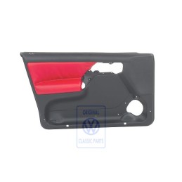 VW Original Garniture De Porte (Cuir/Simili-Cuir) Noir/Rouge - 1H4867011CEEAS