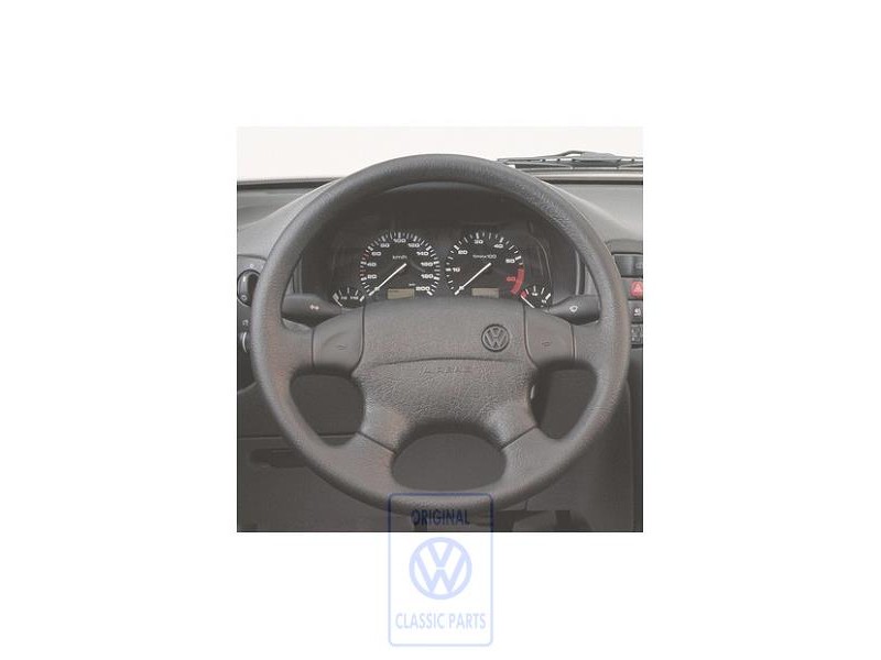 VW Original Volant De Direction Noir Satine - 1H0419091AQ01C
