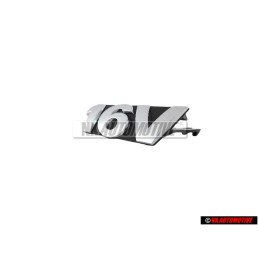 VW Original 16V Avant Embleme Monogramme Logo Chrome - 6X0853679 FDY