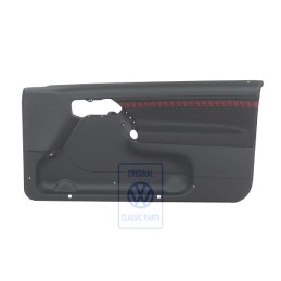 VW Original Garniture De Porte (Tissu) Noir/Rouge - 1H3867012APECZ