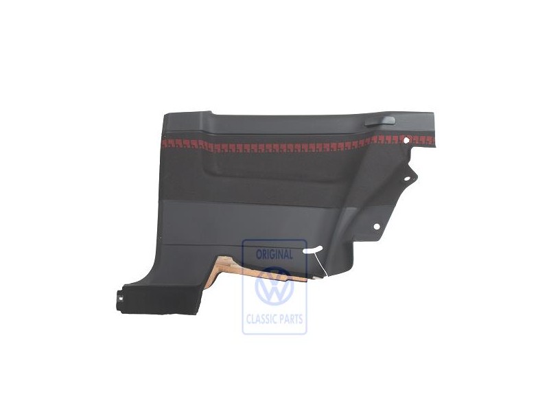 VW Original Revetement Lateral (Tissu) Noir/Rouge - 1H3867044BJDYF
