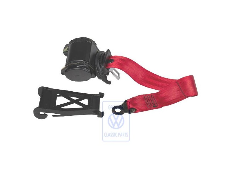 VW Original Ceinture De Securite 3 Points Rouge Flash - 1H4857805A 1NQ