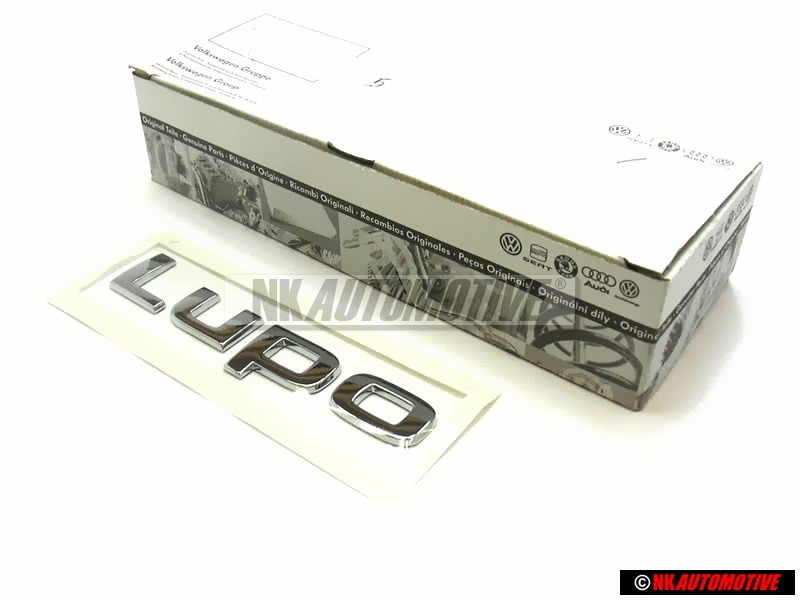 VW Original LUPO Arrière Embleme Monogramme Logo Chrome - 6X0853687 739