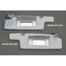 VW Original Pare-Soleil Avec Miroir Courtoisie Eclaire Et Cache - 1H0857551H E47
