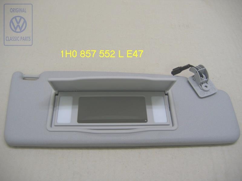 VW Original Pare-Soleil Avec Miroir Courtoisie Eclaire Et Cache - 1H0857552L E47