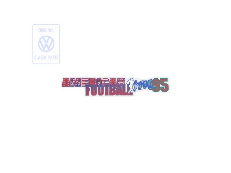 VW Original Inscription Sur Film Rouge/Bleu/Turquoise - 1H6853431R 1ME