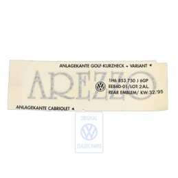 VW Original Inscription Sur Film Vert/Bleu/Rouge - 1H6853750J 6GP