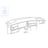VW Original Tableau De Commande, Rembourre Bleu Mauritius - 1H6857003Q H45