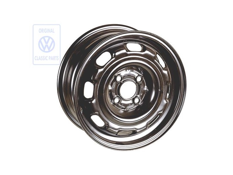VW Original Jante Acier Noir Rallye - 1HM601025 03C