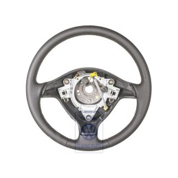 VW Original Volant Direction Sport Cuir Noir/Rouge - 1J0419091AELMD