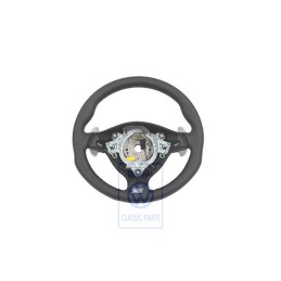 VW Original Volant Direction Sport (Cuir) Noir/Gris Cristal - 1J0419091DMQHS