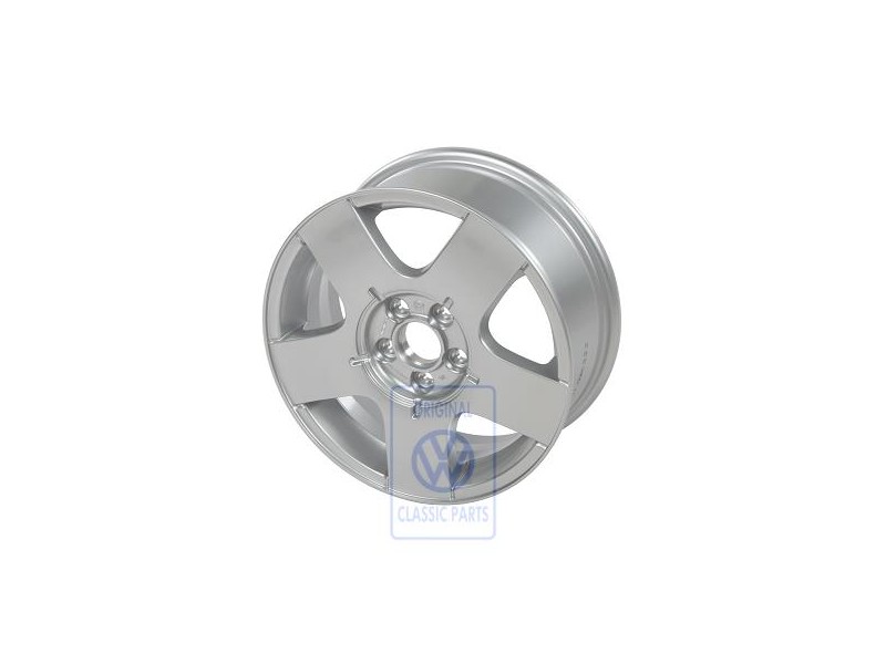 VW Original Jante Aluminium Couleur Chrome Metallise - 1J0601025AA091