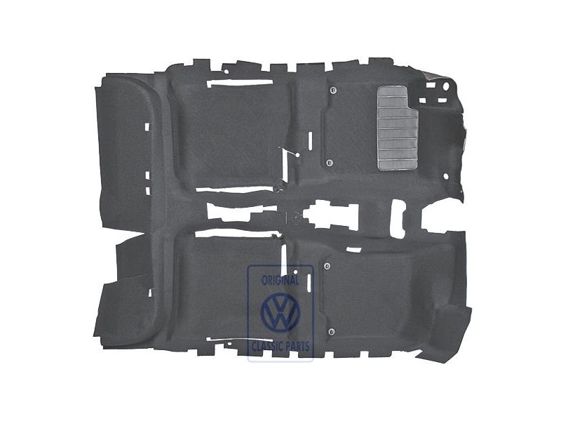 VW Original Tapis De Sol Noir - 1J1863367AE07N