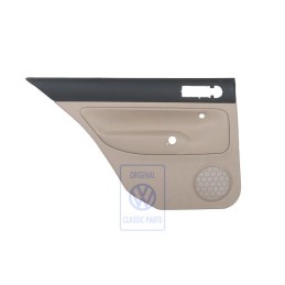 VW Original Revetement De Porte (Cuir) Noir/Beige Clair - 1J6867211BPLKY