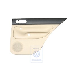 VW Original Revetement De Porte (Cuir) Noir/Beige Clair - 1J6867212BPLKY