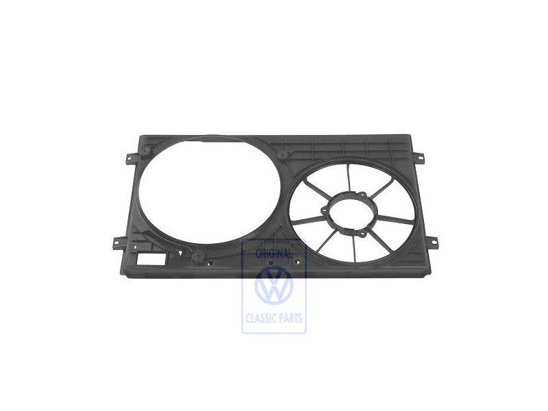 VW Original Double Bague De Ventilateur Noir Satine - 1J0121207T B41