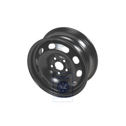 VW Original Jante Acier Noir Rallye - 1J0601027P 03C