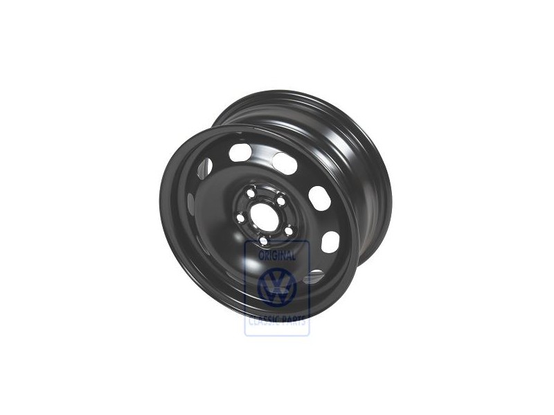 VW Original Jante Acier Noir Rallye - 1J0601027P 03C
