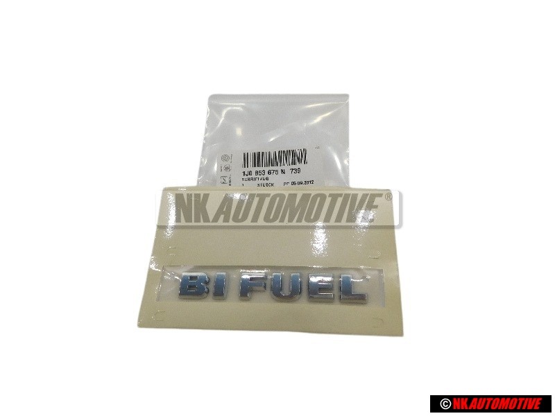 VW Original BI FUEL Arrière Embleme Monogramme Logo Chrome - 1J0853675N 739
