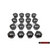 16x VW Original Capuchon De Boulon De Roue Noir - 321601173A 01C