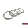Audi Original Anneaux Couverture Du Moteur Emblem Logo Argent - 022103940