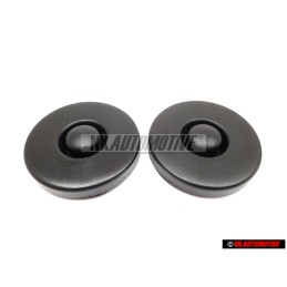 2x VW Original Capuchon Noir Satine - 171412359 01C