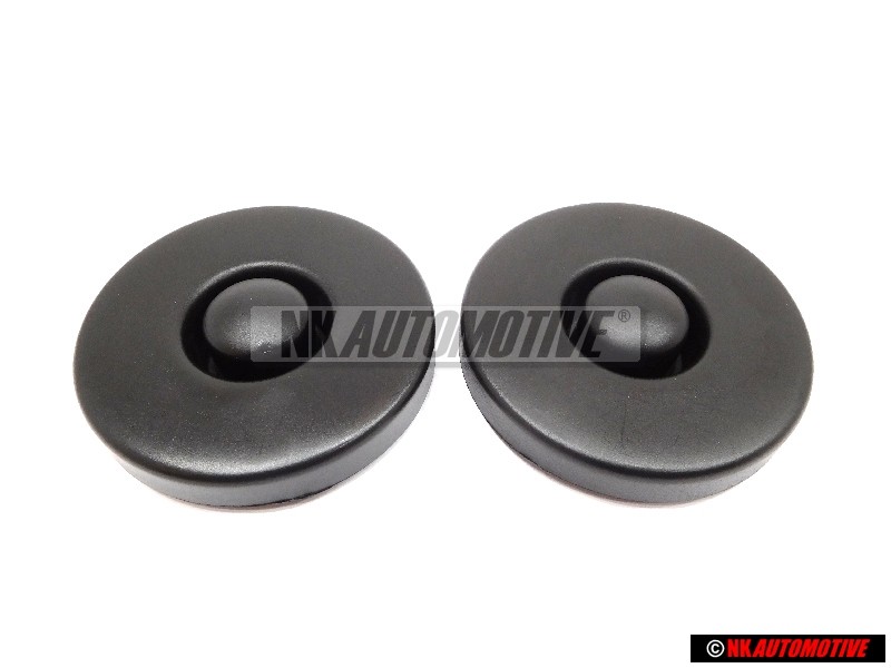 2x VW Original Capuchon Noir Satine - 171412359 01C