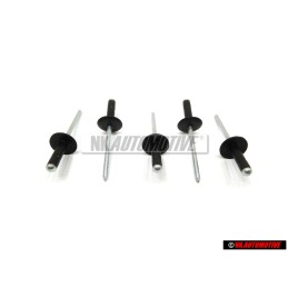 5x VW Original Rivet Aveugle - N 90634901