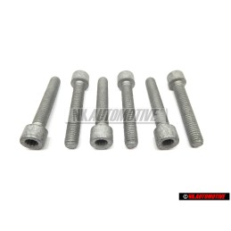 6x VW Original Vis A Tete Cylindrique Avec Empr. 
