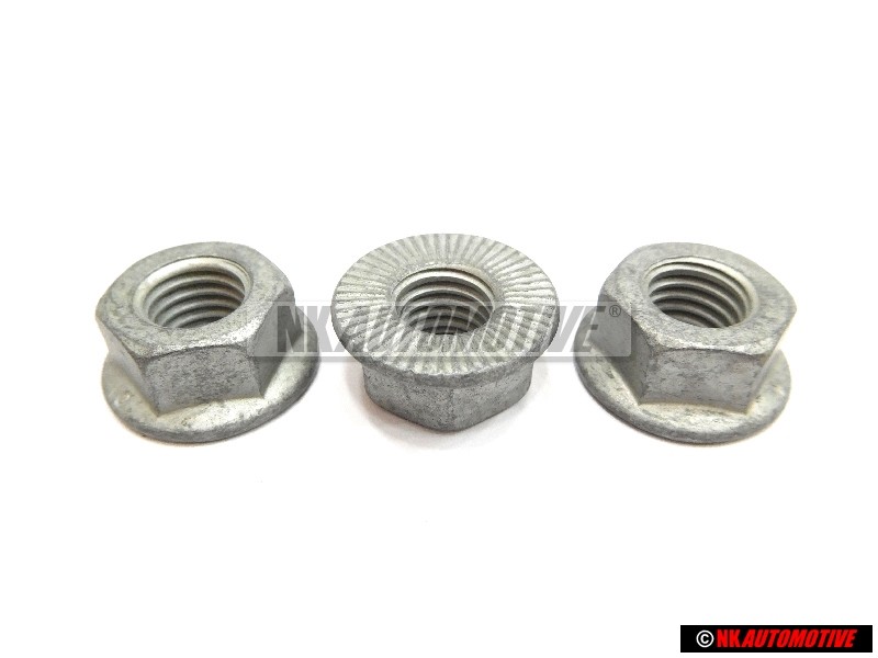 3x VW Original Ecrou Hexagonal Embase - N 10332002