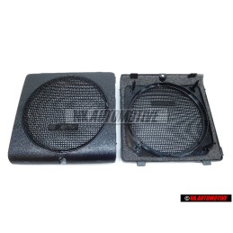 2x VW Original Ecran De Haut-Parleur Noir Satine - 191867149 LN8