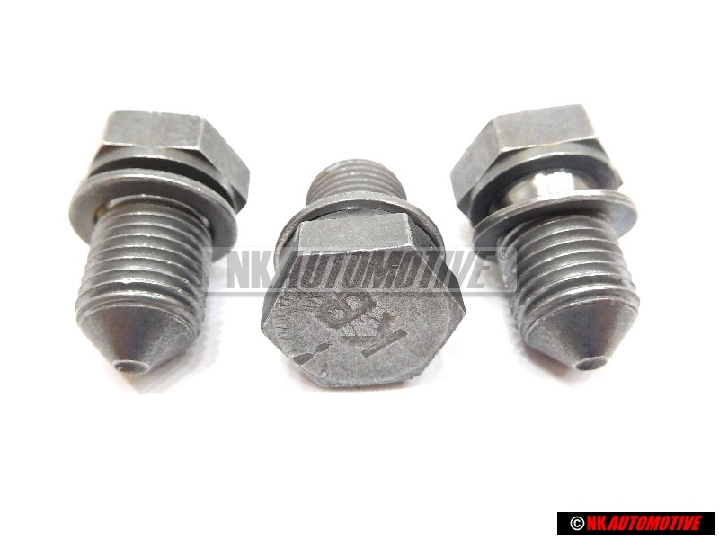 3x VW Original Vis-Bouchon Avec Bague-Joint - N 90813202