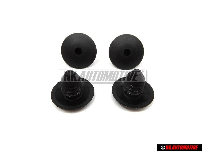 4x VW Original Obturateur Noir Satine - 191867199 9B9