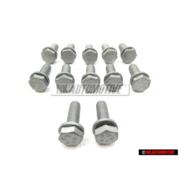 12x VW Original Vis 6 Pans (Avec Rondelle) - N 90758902