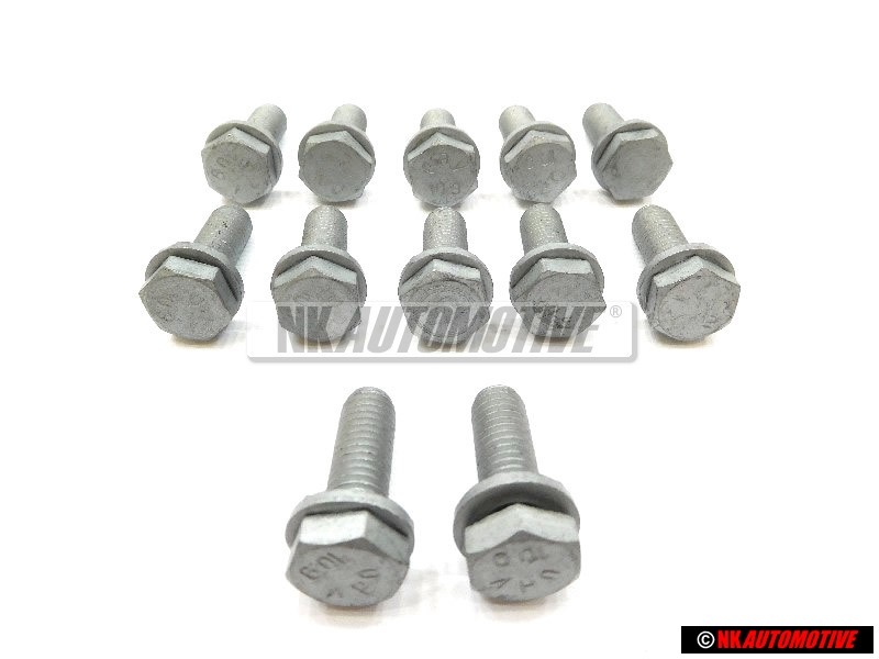12x VW Original Vis 6 Pans (Avec Rondelle) - N 90758902