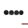 4x VW Original Clip Noir Satine - 321867838 01C