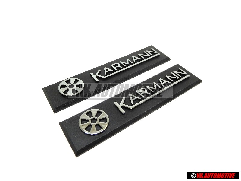 2x VW Original Plaque Du Carrossier - 155853901