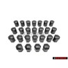 25x VW Original Capuchon De Boulon De Roue Noir Satine - 867601173 01C
