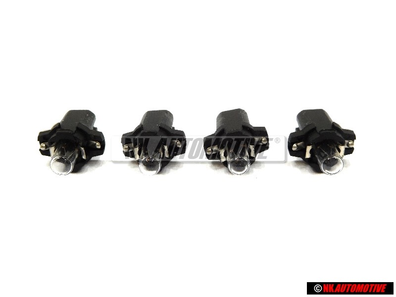 4x TOPRAN Germany Ampoule Avec Douille Noire - 103 628