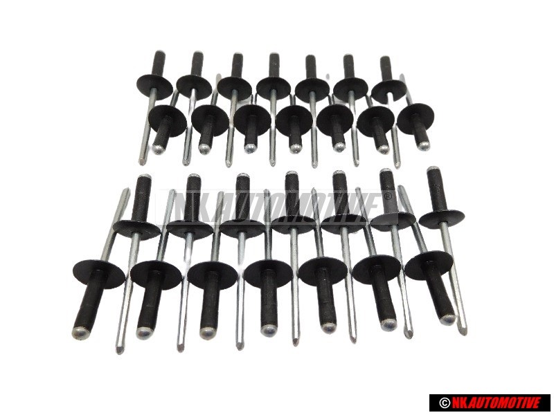 28x VW Original Rivet Aveugle - N 90634901