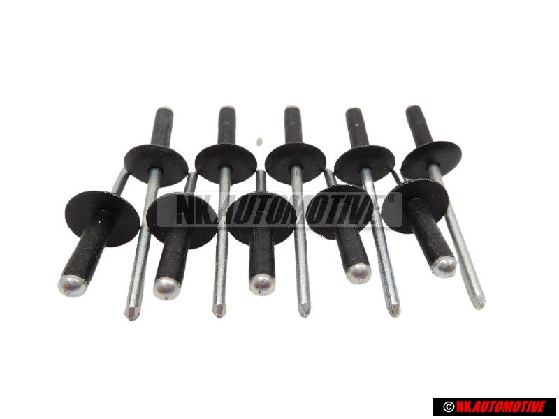 10x VW Original Rivet Aveugle - N 90634901