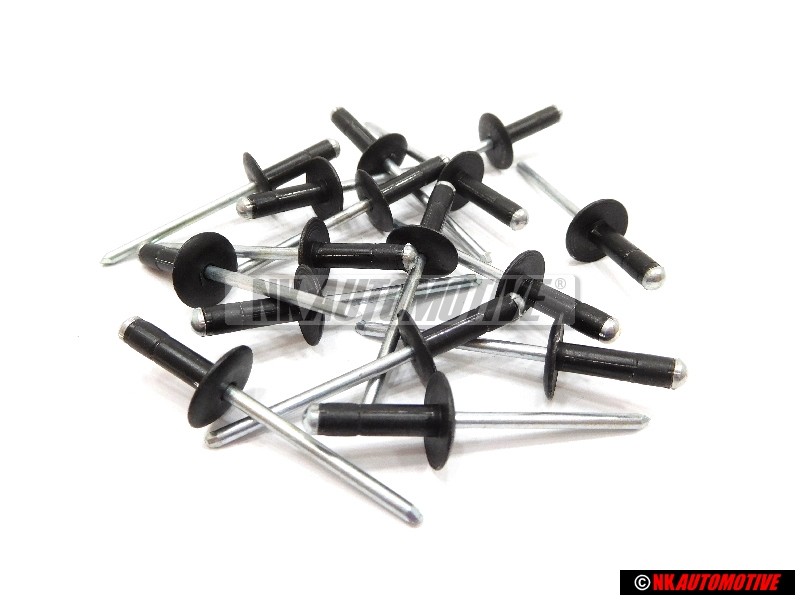 16x VW Original Rivet Aveugle - N 90634901