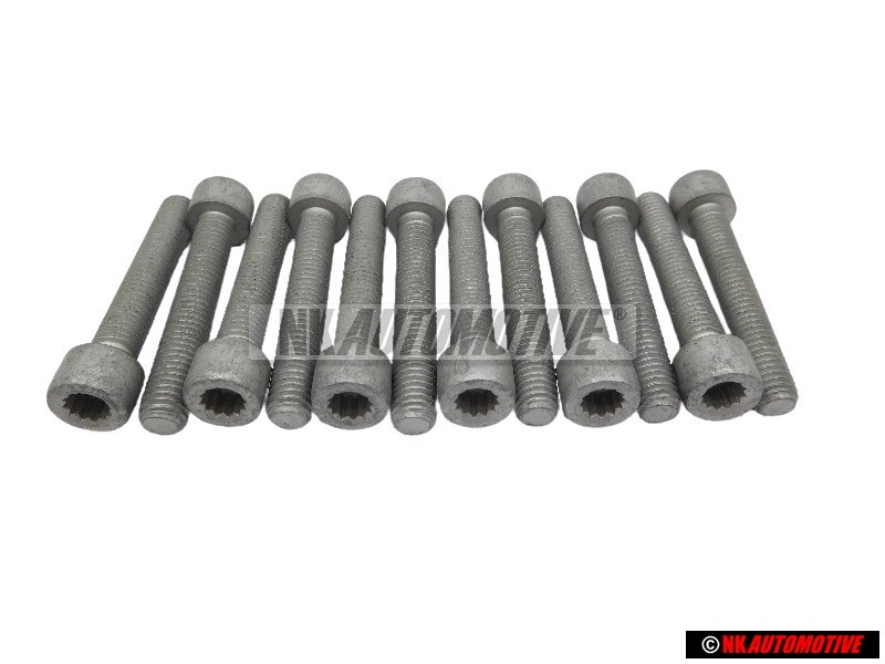 12x VW Original Vis A Tete Cylindrique Avec Empr. 
