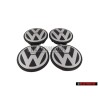 4x VW Original Enjoliveur De Roue Noir/Anthracite Metallise - 7L6601149B R