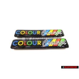 2x VW Original Cache Noir/Bleu/Rouge/Jaune - 1H6853714G Z39