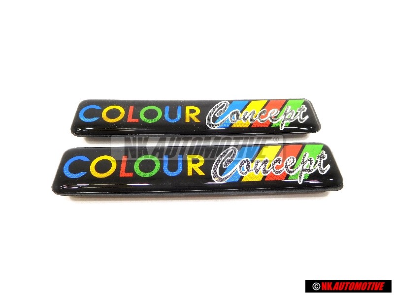 2x VW Original Cache Noir/Bleu/Rouge/Jaune - 1H6853714G Z39